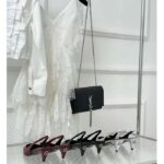 Gucci Women GG Slingback Pump Black Leather Interlocking G Square Upper Mid-Heel - Bild 14