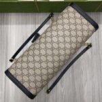 Gucci Women Padlock Medium GG Shoulder Bag Beige Ebony GG Supreme Canvas Black Leather - Image 4