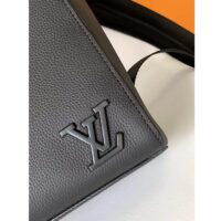 Louis Vuitton LV Unisex Fastline Backpack Black Cowhide Leather Textile Lining (12)