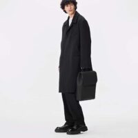 Louis Vuitton LV Unisex Fastline Backpack Black Cowhide Leather Textile Lining (12)