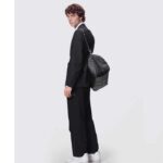 Louis Vuitton LV Unisex Keepall 50 Bandoulière Black Cabin-Size Taiga Cowhide Leather Monogram Eclipse Coated Canvas - Image 14