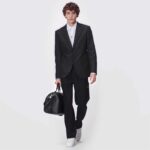 Louis Vuitton LV Unisex Keepall 50 Bandoulière Black Cabin-Size Taiga Cowhide Leather Monogram Eclipse Coated Canvas - Image 11