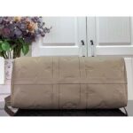 Louis Vuitton LV Unisex Keepall Bandoulière 45 Bag Tourterelle Monogram Empreinte Giant Cowhide Leather – Image 4