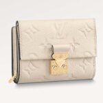Louis Vuitton LV Unisex Métis Compact Wallet Crème Beige Monogram Empreinte Embossed Supple Grained Cowhide Leather