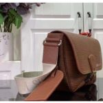 Louis Vuitton LV Unisex Montsouris Messenger Cognac Calf Leather Textile Lining - Bild 10