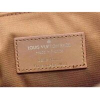Louis Vuitton LV Unisex Montsouris Messenger Cognac Calf Leather Textile Lining (12)