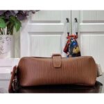 Louis Vuitton LV Unisex Montsouris Messenger Cognac Calf Leather Textile Lining - Bild 9