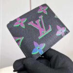 Louis Vuitton LV Unisex Multiple Wallet Black Borealis Calf Leather Textile Lining - immagine 3