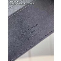 Louis Vuitton LV Unisex Multiple Wallet Black Borealis Calf Leather Textile Lining (2)