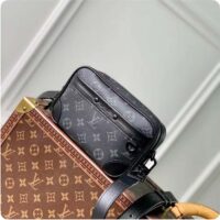 Louis Vuitton LV Unisex Nano Alpha Monogram Eclipse Coated Canvas Cowhide Leather (2)