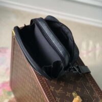 Louis Vuitton LV Unisex Nano Alpha Monogram Eclipse Coated Canvas Cowhide Leather (2)