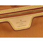 Louis Vuitton LV Unisex Neverfull MM Beige Ocher Monopaname Coated Canvas Cowhide Leather - Image 10