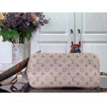 Louis Vuitton LV Unisex Neverfull MM Beige Ocher Monopaname Coated Canvas Cowhide Leather - Image 5