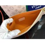 Louis Vuitton LV Unisex Neverfull MM Beige Ocher Monopaname Coated Canvas Cowhide Leather - Image 9