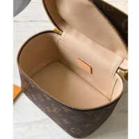 Louis Vuitton LV Unisex Nice Mini Toiletry Pouch Monogram Coated Canvas Natural Cowhide Leather (1)