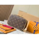 Louis Vuitton LV Unisex Nice Mini Toiletry Pouch Monogram Coated Canvas Natural Cowhide Leather – Bild 5