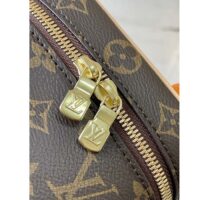 Louis Vuitton LV Unisex Nice Mini Toiletry Pouch Monogram Coated Canvas Natural Cowhide Leather (1)