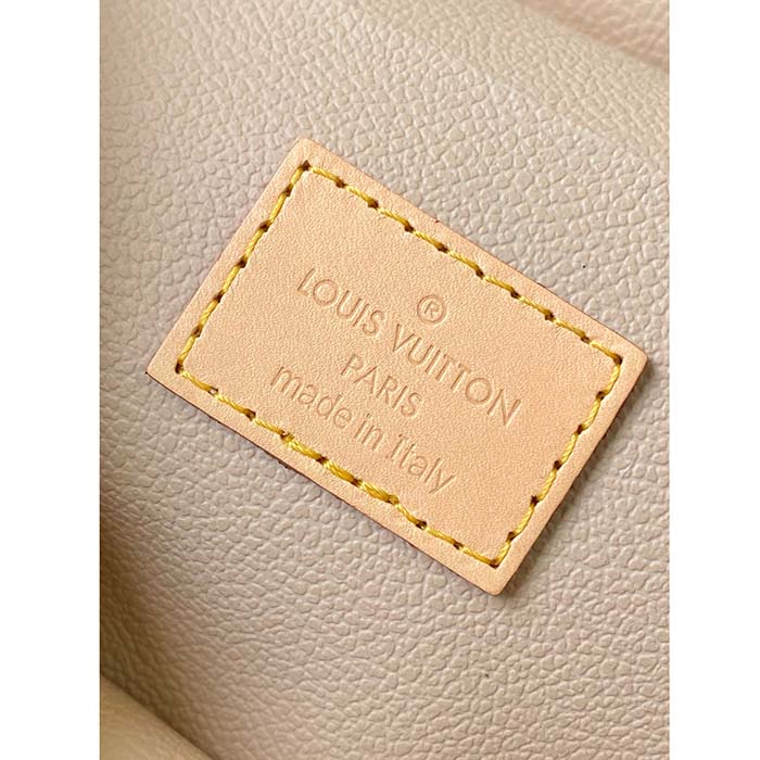Louis Vuitton LV Unisex Nice Mini Toiletry Pouch Monogram Coated Canvas Natural Cowhide Leather (9)