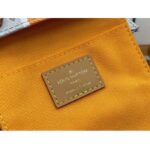 Louis Vuitton LV Unisex Petit Sac Plat Bag Beige Ocher Monopaname Coated Canvas Cowhide Leather - immagine 14