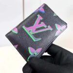 Louis Vuitton LV Unisex Pocket Organizer Black Borealis Calf Leather Textile Lining – Bild 2