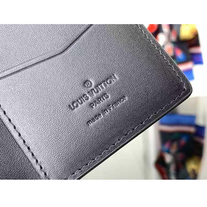 Louis Vuitton LV Unisex Pocket Organizer Gradiant Electric Sun Calf Leather Textile Lining (10)