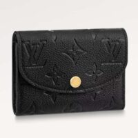 Louis Vuitton LV Unisex Rosalie Coin Purse Black Monogram Empreinte Embossed Supple Grained Cowhide Leather (1)