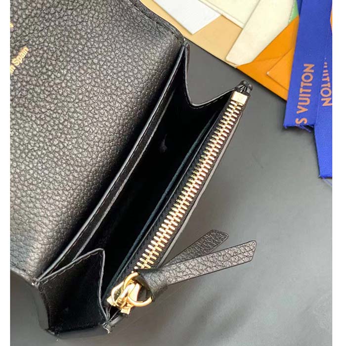 Louis Vuitton LV Unisex Rosalie Coin Purse Black Monogram Empreinte Embossed Supple Grained Cowhide Leather (3)