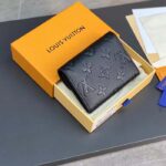 Louis Vuitton LV Unisex Rosalie Coin Purse Black Monogram Empreinte Embossed Supple Grained Cowhide Leather - Image 4