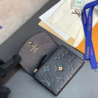 Louis Vuitton LV Unisex Rosalie Coin Purse Black Monogram Empreinte Embossed Supple Grained Cowhide Leather (1)