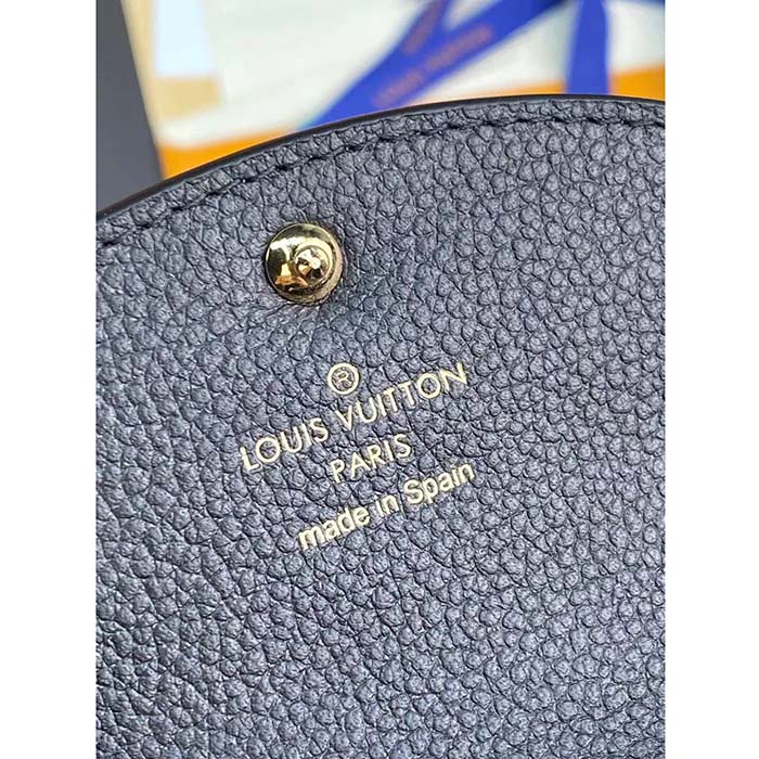 Louis Vuitton LV Unisex Rosalie Coin Purse Black Monogram Empreinte Embossed Supple Grained Cowhide Leather (9)