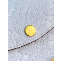 Louis Vuitton LV Unisex Rosalie Coin Purse Blue Monogram Empreinte Embossed Supple Grained Cowhide Leather (4)
