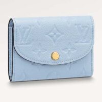 Louis Vuitton LV Unisex Rosalie Coin Purse Blue Monogram Empreinte Embossed Supple Grained Cowhide Leather (4)