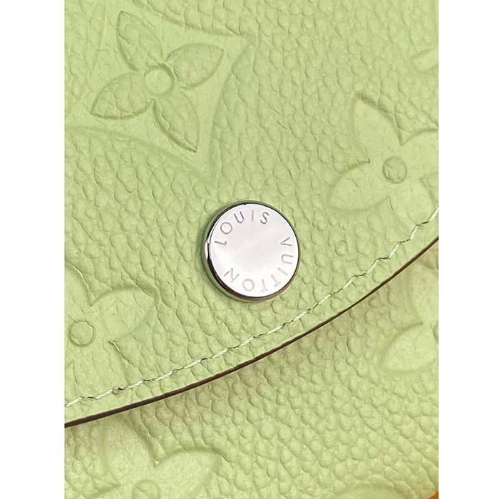 Louis Vuitton LV Unisex Rosalie Coin Purse Green Monogram Empreinte Embossed Supple Grained Cowhide Leather (1)