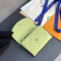 Louis Vuitton LV Unisex Rosalie Coin Purse Green Monogram Empreinte Embossed Supple Grained Cowhide Leather (9)