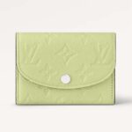 Louis Vuitton LV Unisex Rosalie Coin Purse Green Monogram Empreinte Embossed Supple Grained Cowhide Leather