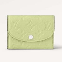 Louis Vuitton LV Unisex Rosalie Coin Purse Green Monogram Empreinte Embossed Supple Grained Cowhide Leather (9)