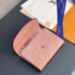 Louis Vuitton LV Unisex Rosalie Coin Purse Monogram Empreinte Embossed Supple Grained Cowhide Leather Pink - Image 4