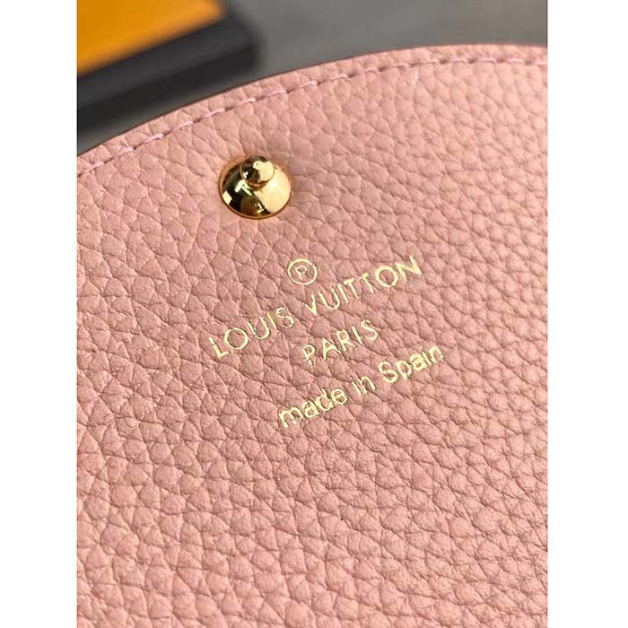 Louis Vuitton LV Unisex Rosalie Coin Purse Monogram Empreinte Embossed Supple Grained Cowhide Leather Pink (8)