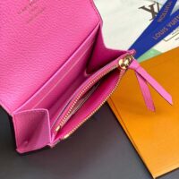 Louis Vuitton LV Unisex Rosalie Coin Purse Pink Monogram Empreinte Embossed Supple Grained Cowhide Leather (3)