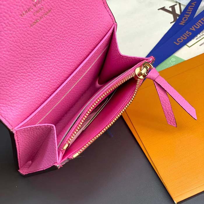 Louis Vuitton LV Unisex Rosalie Coin Purse Pink Monogram Empreinte Embossed Supple Grained Cowhide Leather (1)