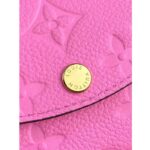 Louis Vuitton LV Unisex Rosalie Coin Purse Pink Monogram Empreinte Embossed Supple Grained Cowhide Leather - Imagen 9