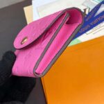 Louis Vuitton LV Unisex Rosalie Coin Purse Pink Monogram Empreinte Embossed Supple Grained Cowhide Leather - Imagen 6