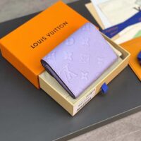 Louis Vuitton LV Unisex Rosalie Coin Purse Purple Monogram Empreinte Embossed Supple Grained Cowhide Leather (7)
