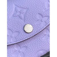 Louis Vuitton LV Unisex Rosalie Coin Purse Purple Monogram Empreinte Embossed Supple Grained Cowhide Leather (7)