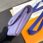 Louis Vuitton LV Unisex Rosalie Coin Purse Purple Monogram Empreinte Embossed Supple Grained Cowhide Leather - immagine 7