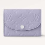 Louis Vuitton LV Unisex Rosalie Portamonete Viola Monogram Empreinte in Pelle di Vacchetta Morbida Granata