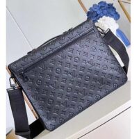 Louis Vuitton LV Unisex S Lock Briefcase Black Taurillon Monogram Embossed Cowhide Leather (4)