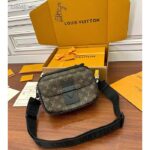 Louis Vuitton LV Unisex S Lock Messenger Black Monogram Macassar Coated Canvas Epi Leather - Image 3