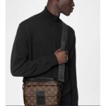 Louis Vuitton LV Unisex S Lock Messenger Black Monogram Macassar Coated Canvas Epi Leather - Image 12
