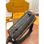 Louis Vuitton LV Unisex S Lock Messenger Black Monogram Macassar Coated Canvas Epi Leather - Image 5